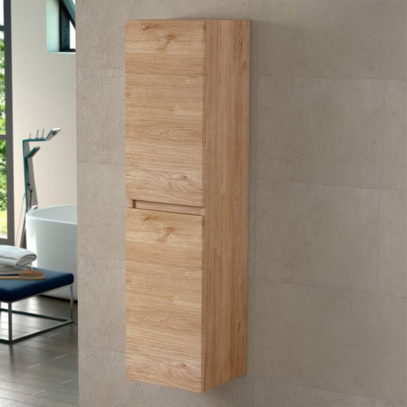 WS Bath Collections Menta COL01 Menta 55-1/8" Engineered Wood Wall