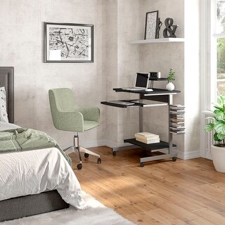 Compact Computer Cart With Storage,High quality and durable, Graphite ...