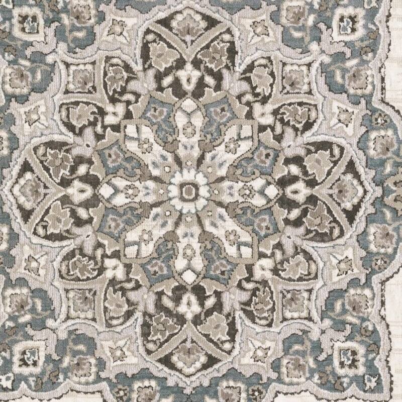HomeRootsMedallion Traditional Rectangle Area Rug