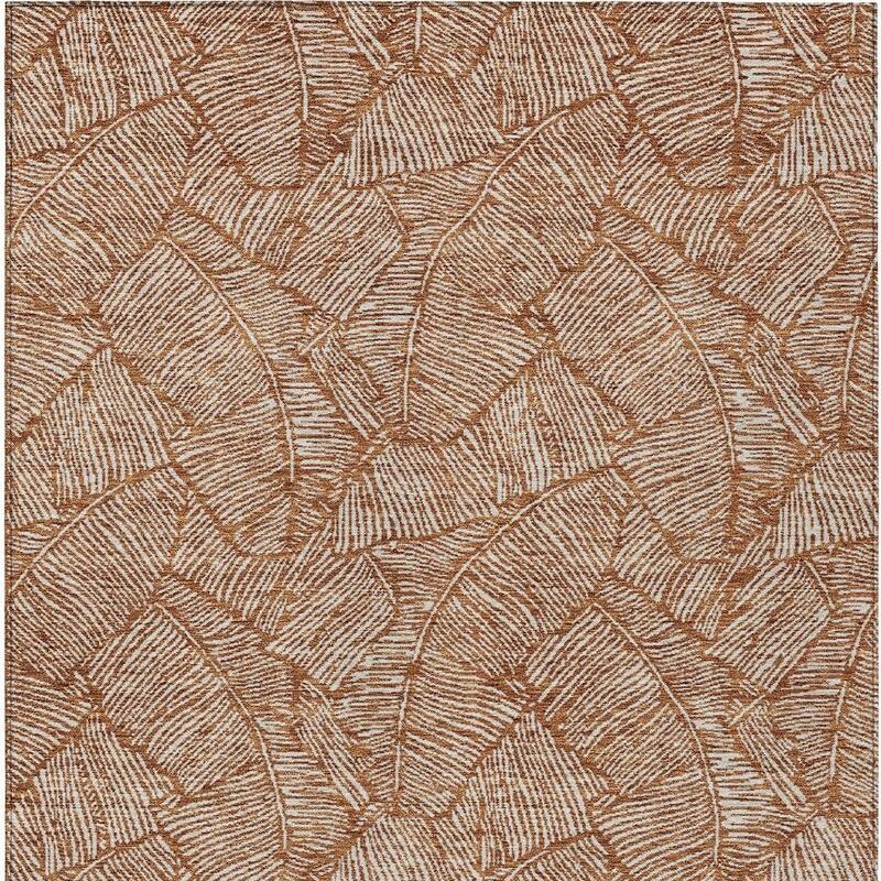 HomeRoots Floral Transitional Rectangle Outdoor Rug