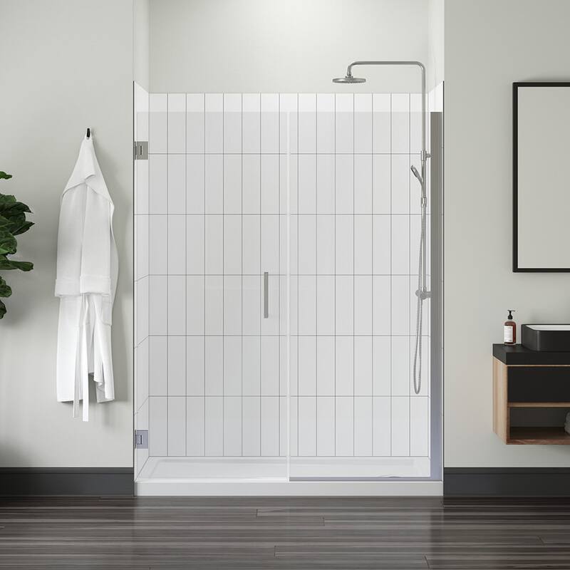 Miseno MSD4874-CLH Violeta 74" High x 48" Wide Hinged Frameless Shower