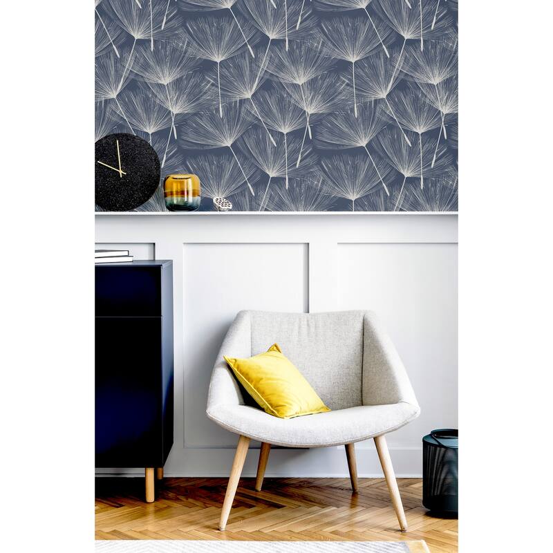 Arthouse Kazue Metallic Dandelion Wallpaper