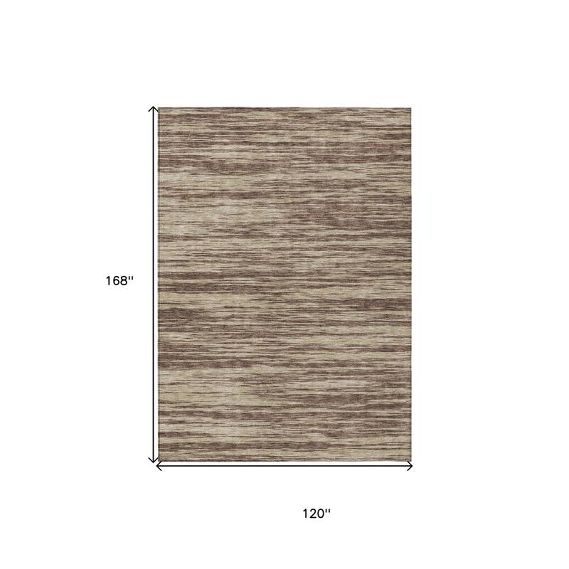 HomeRoots Abstract Modern Rectangle Outdoor Rug