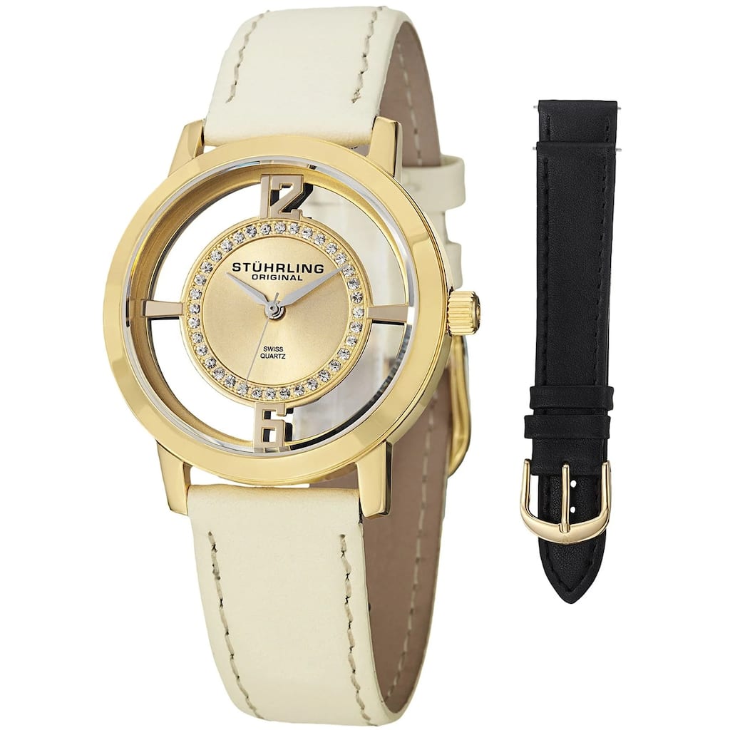 Stuhrling Women's Winchester Gold Dial Watch - 388L2.SET.02 - 6 (36)