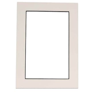 8.5x11 Mat Bevel Cut for 7x10 Photos - Acid Free White with Black Core ...