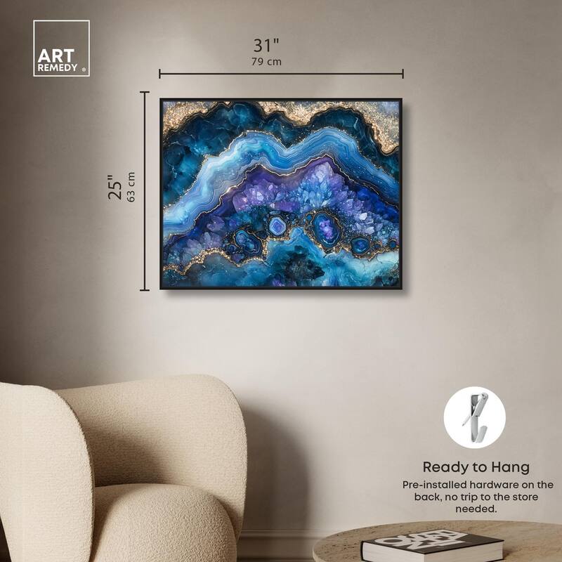Galactic Geode II Canvas by Art Remedy