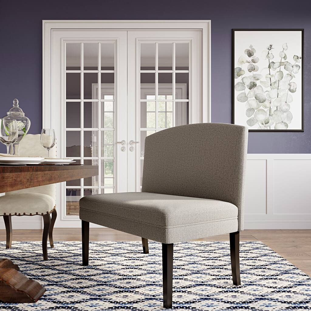 Upholstered Arch Back Settee