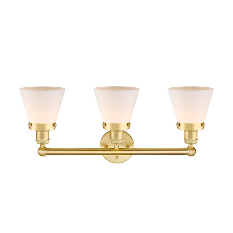 Innovations Lighting 616-3W-10-25 Cone Vanity Cone 3 Light 25" Wide