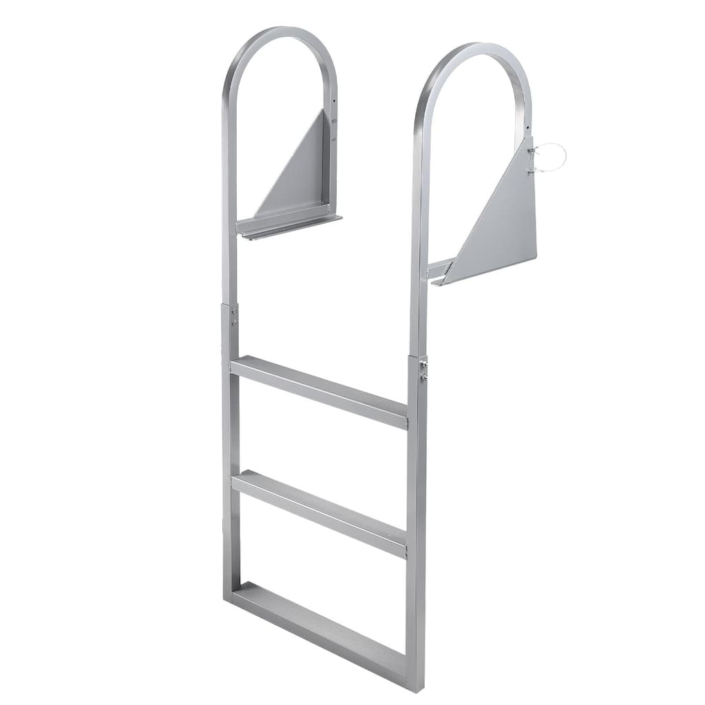 Flip Up Dock Ladders, Anti-Corrosion ,500bs Marine Pontoon Boat Dock