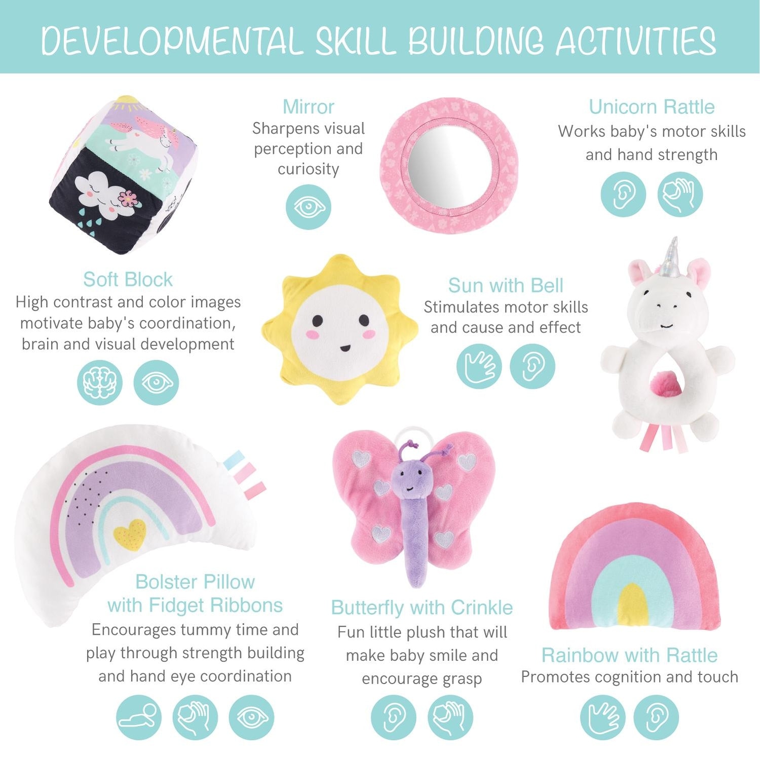 The Peanutshell Rainbow Paradise 7-in-1 Activity Play Gym Play