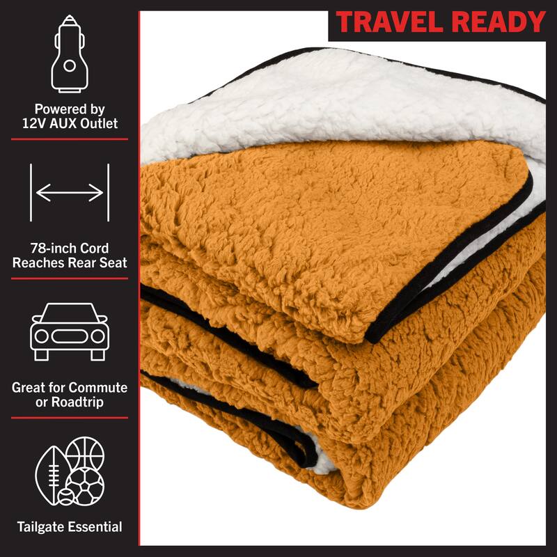 Heated Blanket 2Pack Portable 12V Electric Travel Blanket Set for