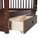 preview thumbnail 26 of 51, Minimalist Style Full Over Full Bunk Bed with Two Storage Drawers,Solid Pine Legs and Strong Durable Frame