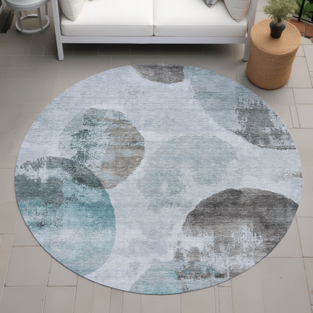 Machine Washable Indoor/ Outdoor Contemporary Micha Chantille Rug