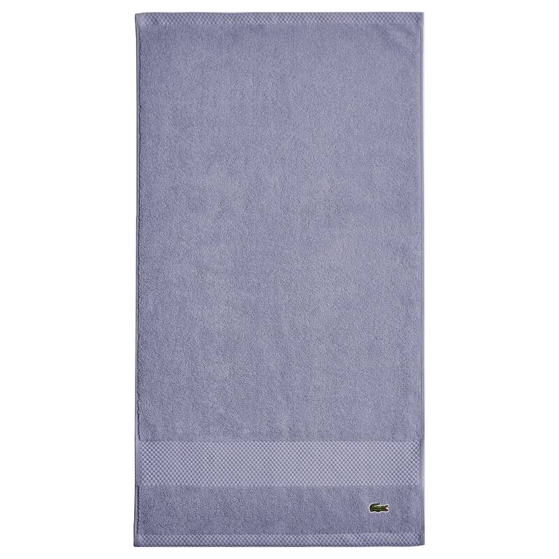 Lacoste Heritage Supima 100% Cotton Bath Towel, Hand Towel, Wash Cloth, and Bath Sheet - Light Denim - Hand Towel