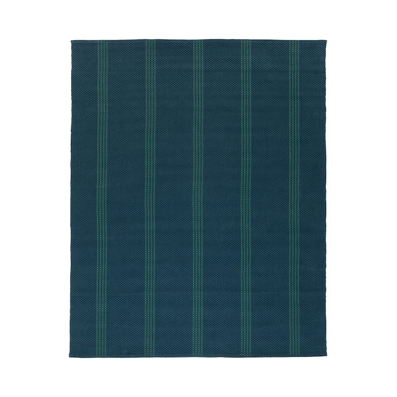 Villa by Classic Home Sorrento Handwoven Performance Stripe Fabric Rug