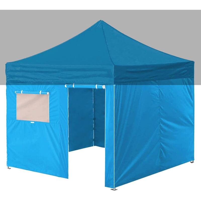 Aeocia Full Zippered Walls for 10x10 Easy Pop Up Canopy Tent 4 Sidewalls ONLY - 10x10 - Sky Blue
