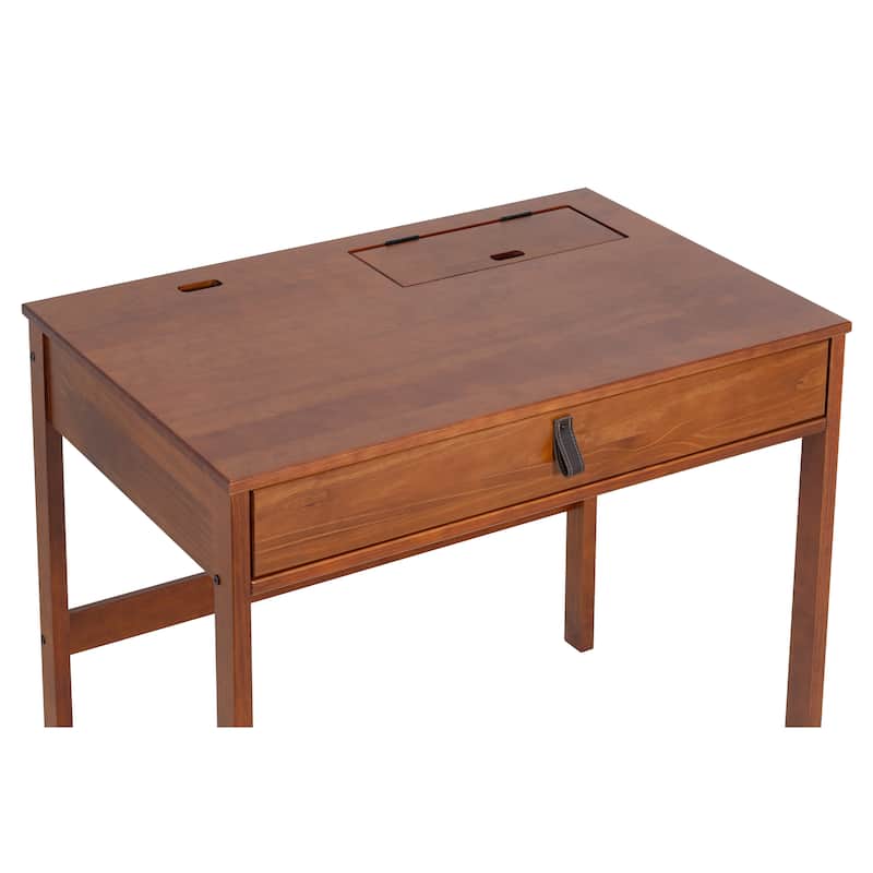 Copper Grove Rivne Modern Sturdy Home Office Wood Desk with Drawers and Compartments