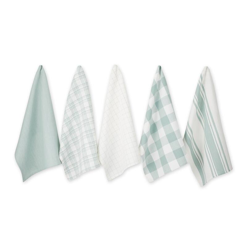 DII Asst Vintage Everyday Dishtowel (Set of 5) - Jadeite