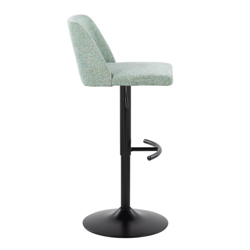Strick & Bolton Oscar Adjustable Bar Stool with Rounded T Footrest (Set of 2)