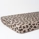 preview thumbnail 2 of 4, Rizzy Home Leopard Print Cotton Fitted Cribsheet - 28" X 52"