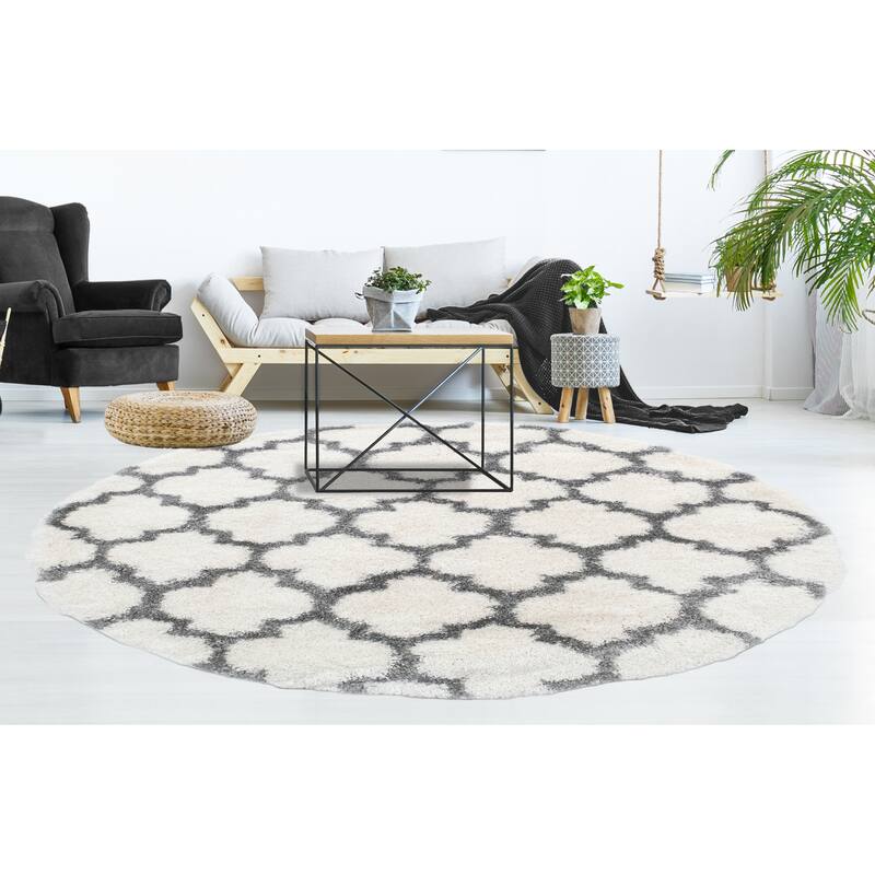Noori Rug Lux Ava Trellis 2-Inch Shag Rug