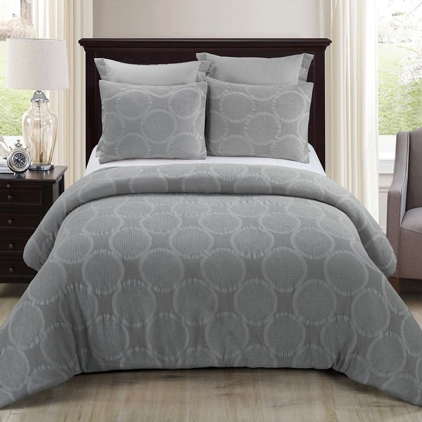 slide 2 of 10, Leon Comforter Set from Your Lifestyle by Donna Sharp Grey - King/King Sham