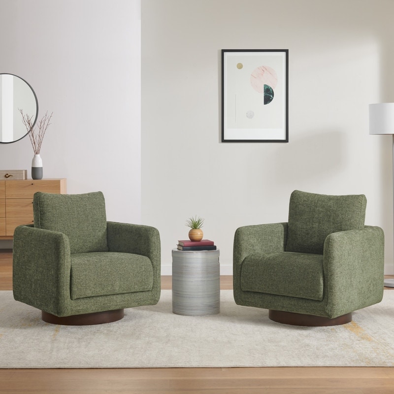 Rebecca Swivel Accent Chair with Cushion - Modern Style