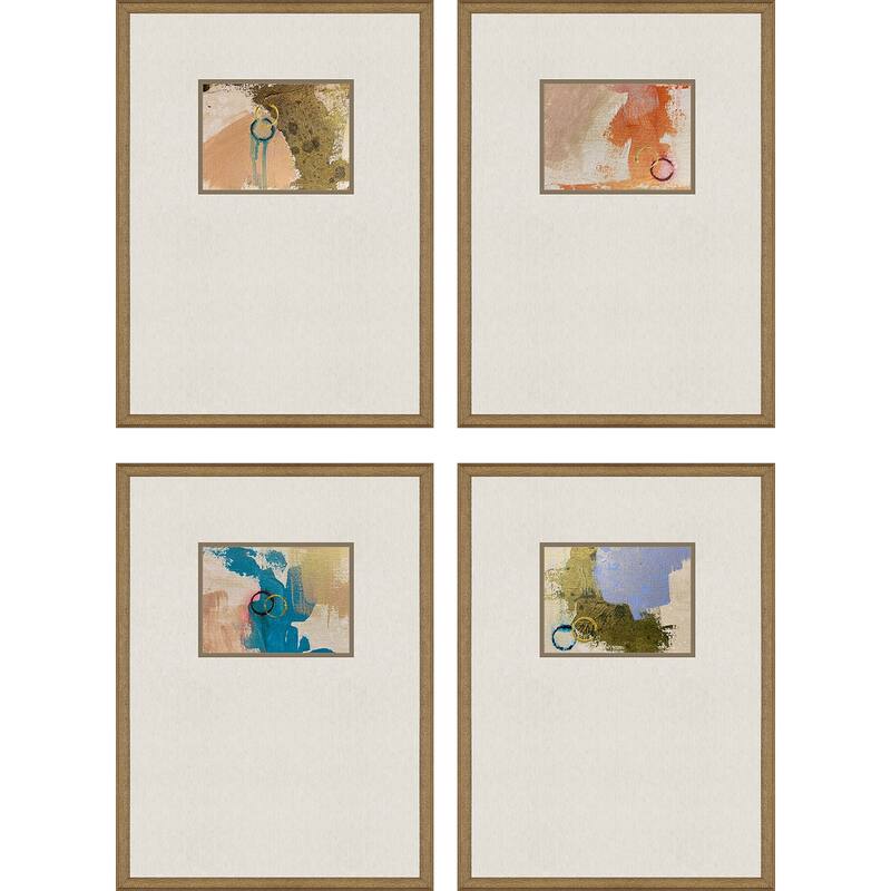 Discovery I S/4 Framed Art Exclusive Mixed Media Giclee Under Glass - Multi-Color - 25 X 17 X 1