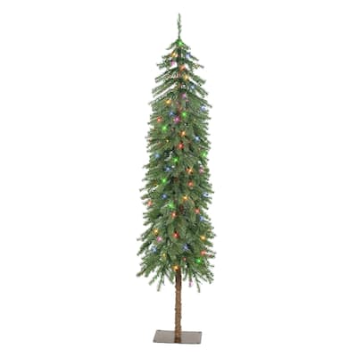 Puleo International 5 ft. Pre-Lit Alpine Artificial Tree