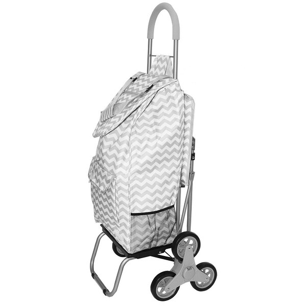 Shop Trolley Dolly Stair Climber With Seat Rolling Grocery Carrier Overstock 16775311