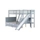 preview thumbnail 30 of 34, Storage Bunk Bed with 2 Drawers,Slide,Shelves,Ladder,Twin over Full for Home