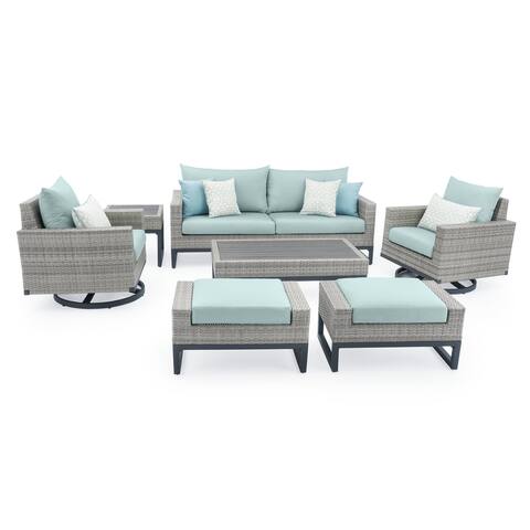 Milo Grey 7 Piece Motion Deep Seating Set by RST Brands