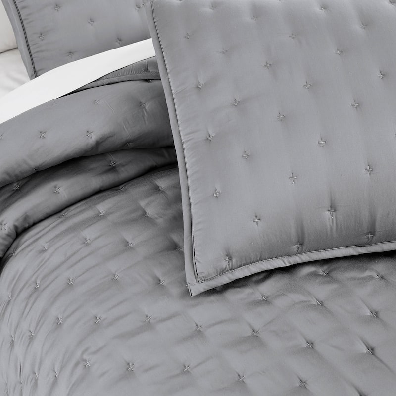 Luxurious 100% Viscose from Bamboo Quilt and Sham Set