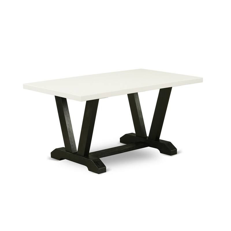 5-Piece Rectangle Natural Oak Finish Solid Wood Top Dining table with 4 Chairs with
