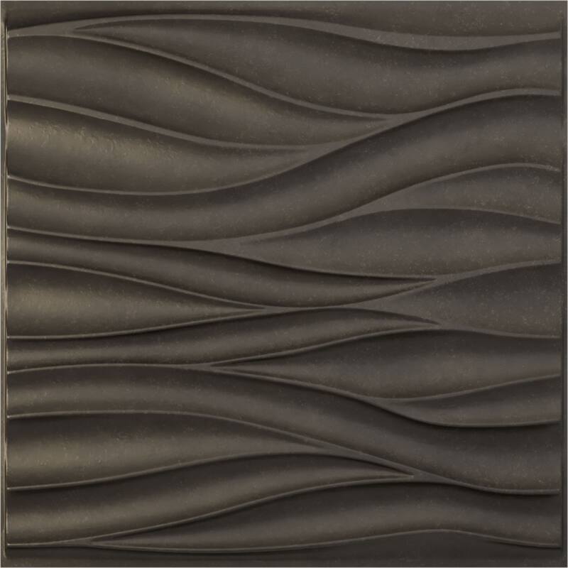 19 5/8"W x 19 5/8"H Ripple EnduraWall Decorative 3D Wall Panel