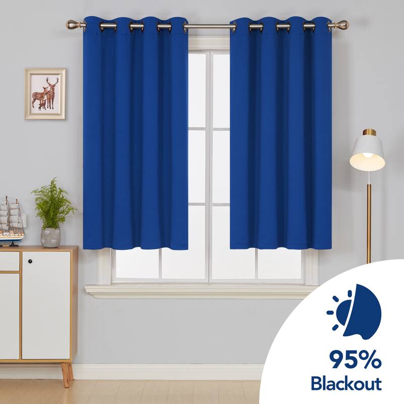 Deconovo Square Grommet Curtain Panel Pair(2 Panel)