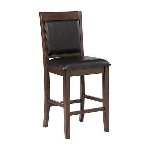 Coaster Furniture Dewey Brown and Walnut Counter Chairs (Set of 2)