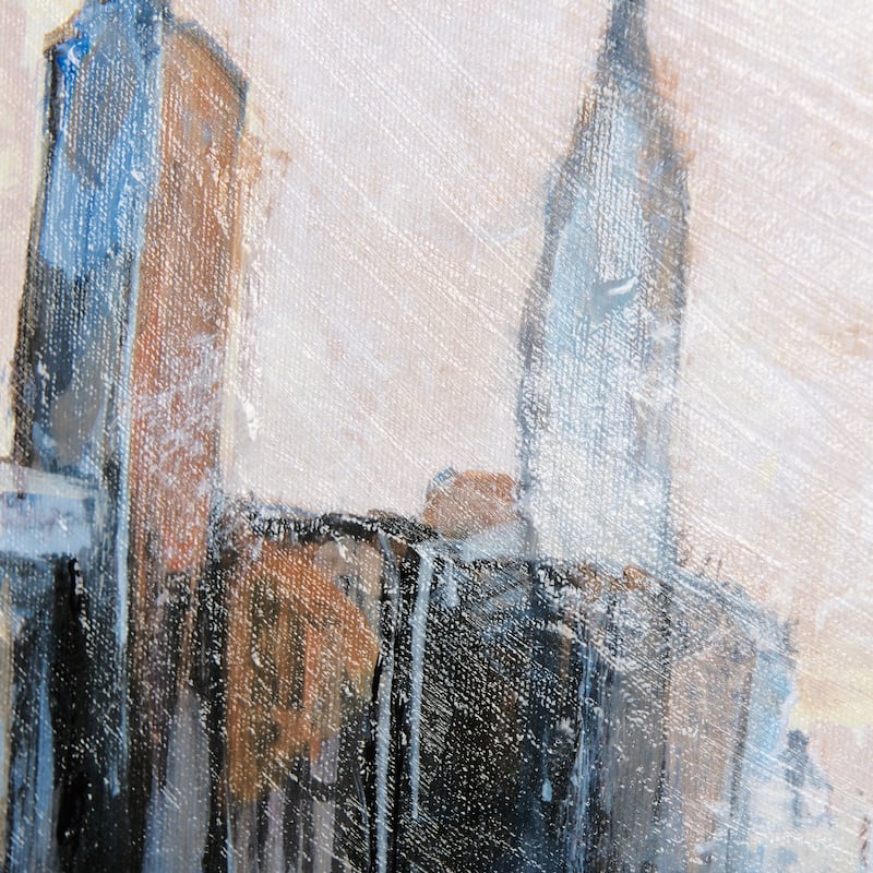 City Sunset (Set of 2)(28 x 70) Canvas Art Print