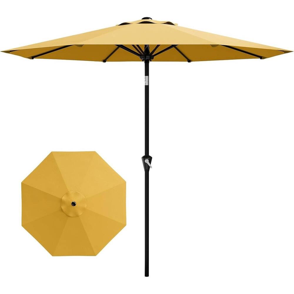 9FT Patio Umbrella with Smooth Crank Lift UV Protection Waterproof for Pool, Deck, Yard, Garden (No Base)