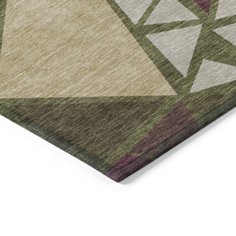 HomeRoots Geometric Transitional Rectangle Outdoor Rug