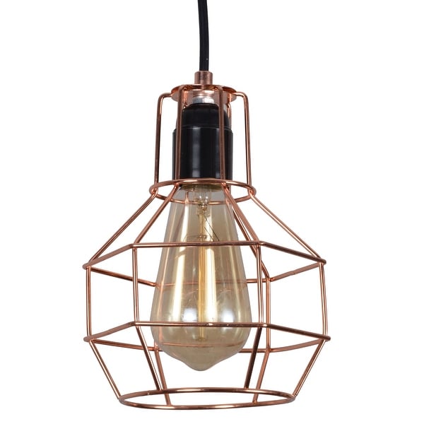 Wire Cage Vintage Pendant Light Fixture Wire Cage Vintage Pendant Light Fixture