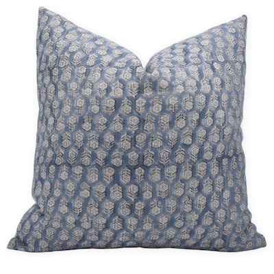 Fabdivine Linen Bohemian Block print pillow Cover