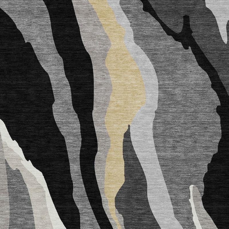 HomeRoots Abstract Transitional Rectangle Outdoor Rug