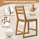 preview thumbnail 23 of 29, Rustic Patio Bar Set, 5-Piece Outdoor Furniture with Ergonomic Chairs and Solid Wood Tabletop