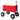 80QT Iron Spray Plastic Red Cooler Cart with Milky White Lid and Inflatable Wheels