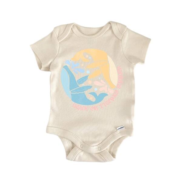slide 2 of 6, Boho Beach Summer - Baby Boy Girl Clothes Infant Bodysuit Funny Cute Newborn Blue - 0-3M