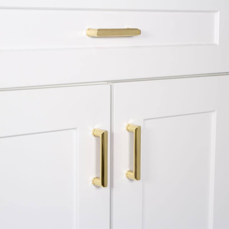 Grandeur CARR-BRASS-PULL-3 Carre 3" Center to Center Solid Metal