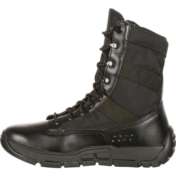 rocky slip on boots black