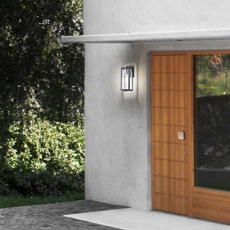Arberry 1 Light Rust Outdoor Wall Lantern Sconce Light