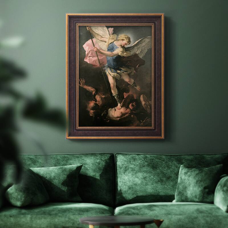 St. Michael Premium Framed Canvas- Ready to Hang